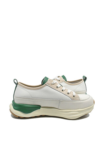 PASS Collection Sport Shoes Pass Collection Beige with Green Details