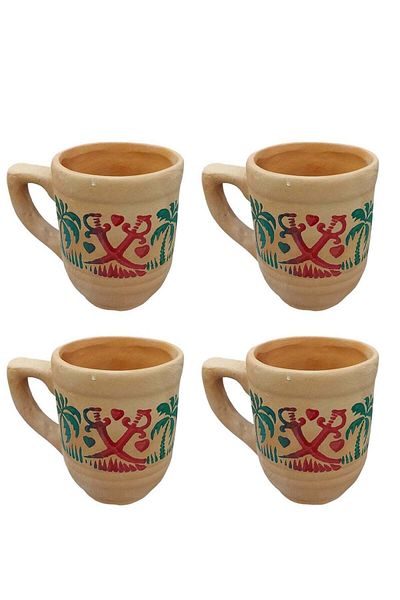 unbranded Ceramic cups with handle, pack of 4