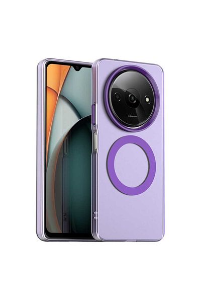 SKYDDAR INNOVATION Case for Xiaomi Redmi A3 / Redmi A3x, CandyCase, Magsafe, sticker set, Purple