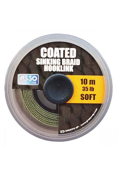 Mimteam Fir Asso Coated Soft Sinking Bracket Hook Link 10m, 15 Lbs