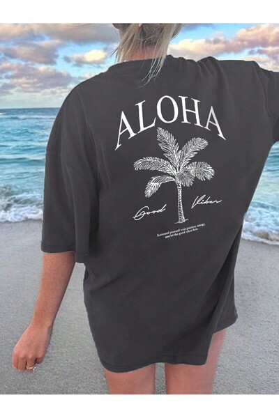 Lider Leather Tricou larg pentru femei