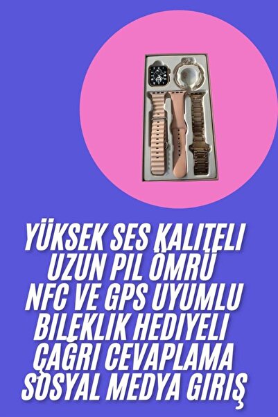 UCUZTEKNO Akıllı Saat Genç Kızlar İçin 41 mm NFC ve GPS Uyumlu Şık Model