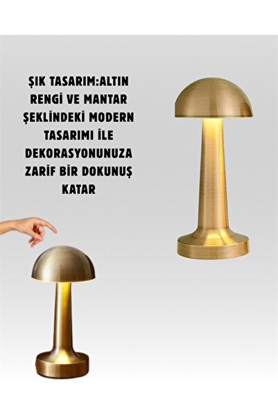 AyrStore Taşınabilir Dokunmatik LED Lamba – Sıcak & Soğuk Işık Ayarı