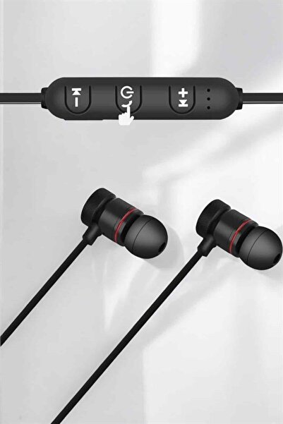 UCUZTEKNO Kablolu Mıknatıslı Sport Kulaklık Bluetooth Bağlantılı