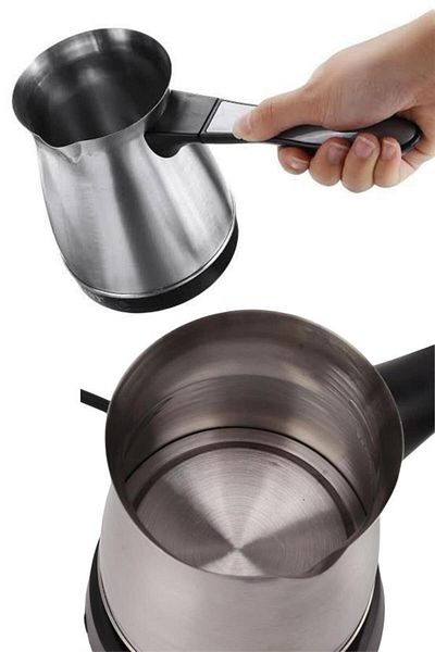 Clevora Stainless Steel Turkish Coffee Machine 6 Cup Capacity Electric Coffee Pot