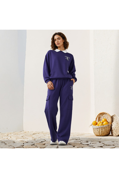 SP Characters Yale University Print Cargo Joggers with Drawstring Closure