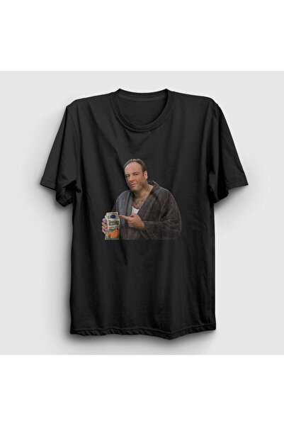 Presmono Unisex Siyah Orange Juice Tony Soprano Sopranos T-Shirt 561383tt