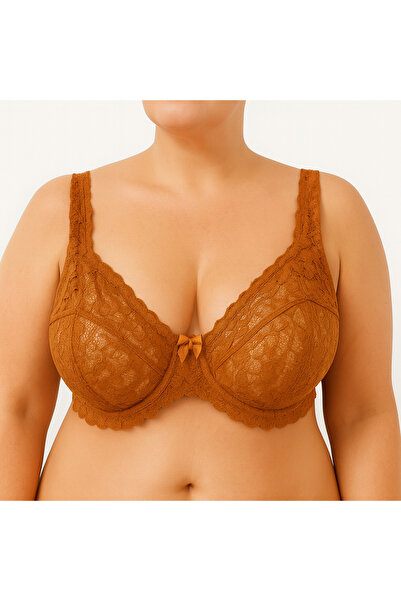 Hirazenmoda Σουτιέν με δαντέλα χωρίς επένδυση – Κομψά εσώρουχα με διαφανές τούλι και λεπτομέρειες από σατέν