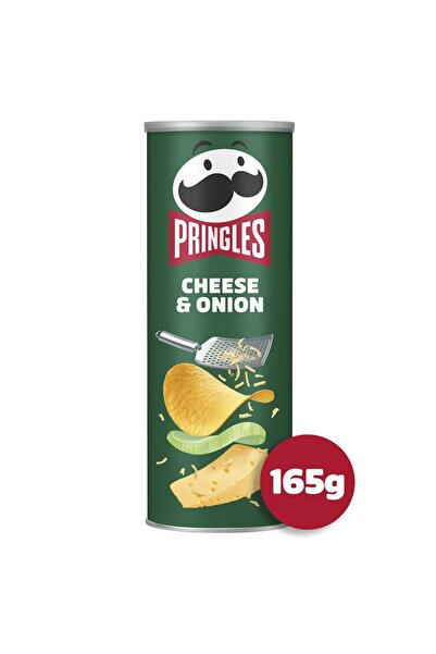 Pringles x DCMJ Chipsuri din cartofi cu gust de branza si ceapa, Pringles, 165g