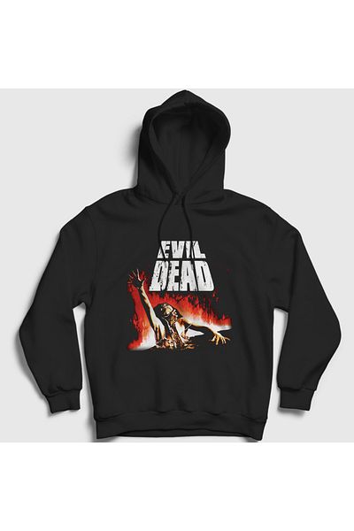 Presmono Unisex Μαύρη αφίσα ταινίας Evil Dead Hooded φούτερ 561187tt