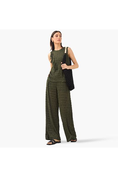 2Xtremz Textured Wide Leg Pants