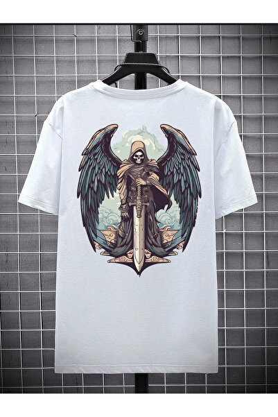 Lider Leather TRICOU UNISEX CU IMPRIMEU AZRAİL PENTRU BĂRBAȚI