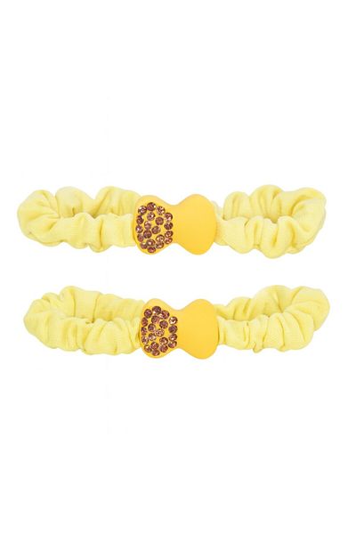 SeaBubbles Children's Buckle with Stone and Elastic 2 Pack Standard Yellow