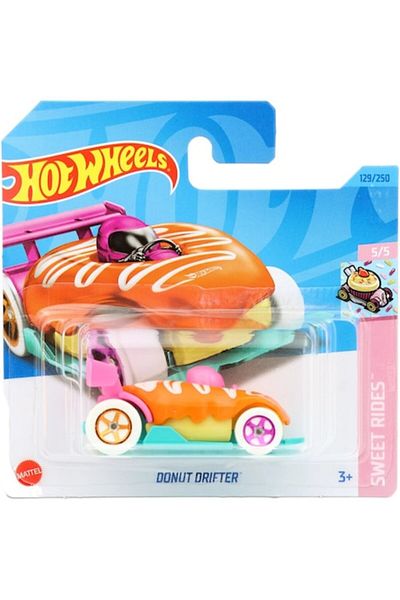 HOT WHEELS Masinuta metalica Hot Wheels, Donut Drifter, Multicolor, 1:64
