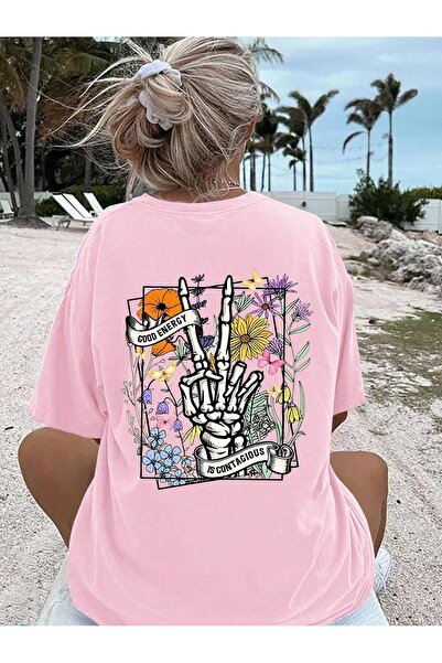 Lider Leather TRICOU DE DAMĂ CU IMPRIMEU, CU LINIȚĂ LARGĂ