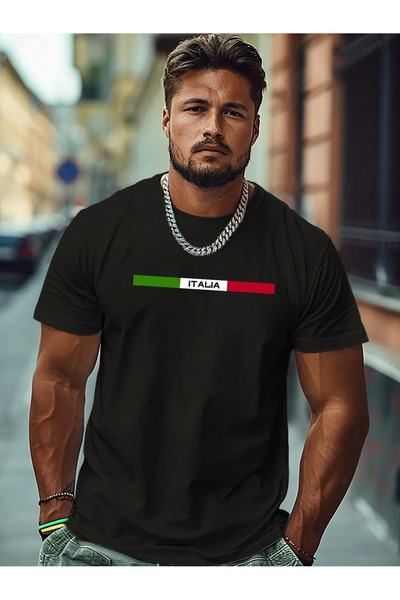 Lider Leather TRICOU BĂRBAȚI MĂRIMI MARI CU IMPRIMEU