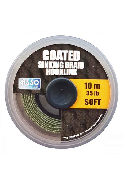 Mimteam Fir Asso Coated Soft Sinking Bracket Hook Link 10m, 15 Lbs