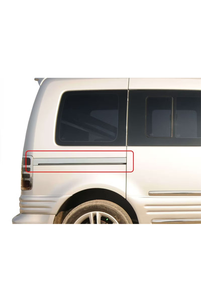 ueskrom Vw Caddy Uyumlu Krom Sürgülü Kapı Çıtası 2004-2014 Paslanmaz Çelik