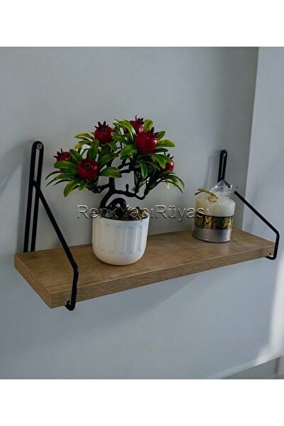 RENK YAPI RÜYASI EV DEKOR RAFI TEKLİ DUVAR RAFI MODERN MUTFAK RAFI GENİŞLİK 40CM DERİNLİK 13CM