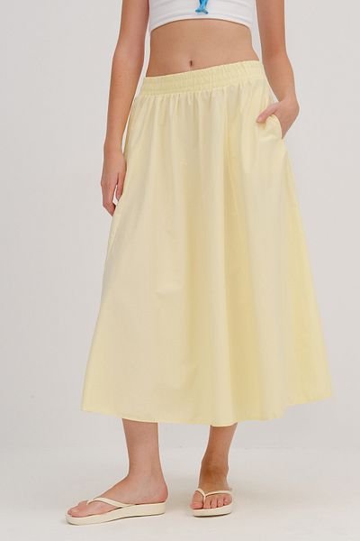 Addax Long Skirt with Elastic Waist E13751-L3