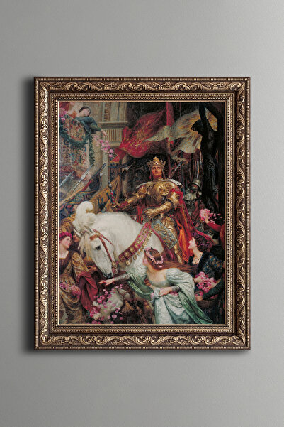 epiqart Două coroane - Cadru cu model vintage