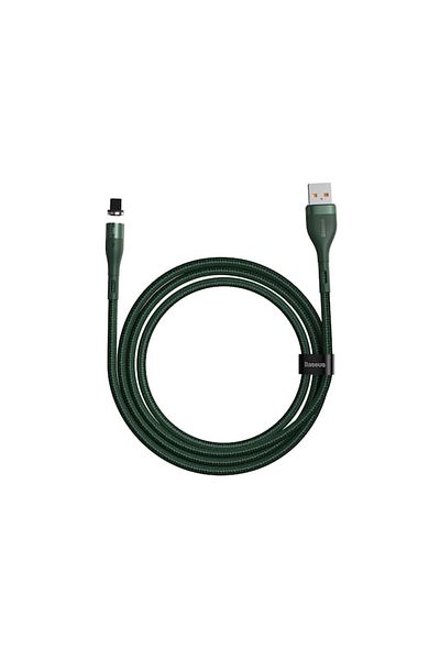 Baseus Magnetic Lightning USB Cable, Data Transfer and Charging, 1 m, Green