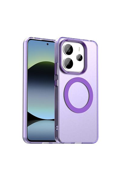SKYDDAR INNOVATION Case for Xiaomi Redmi Note 14 5G, CandyCase, Magsafe, sticker set, Purple