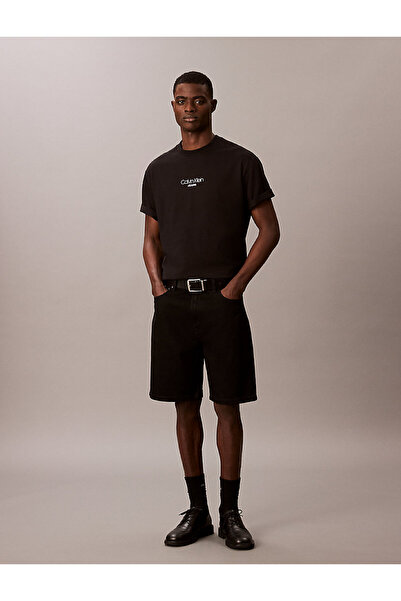 Calvin Klein Erkek Siyah Baskılı Tişörtler