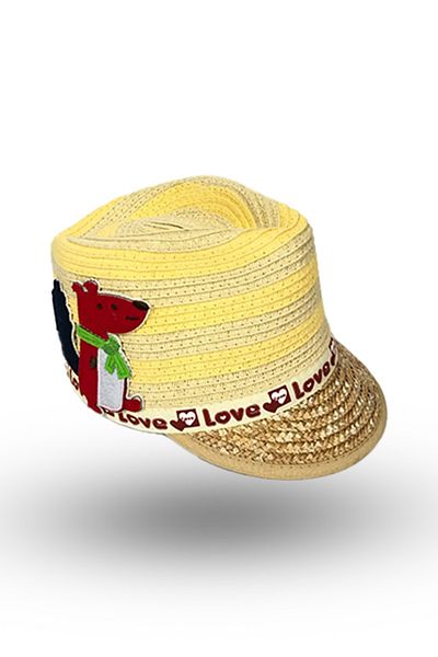 BASIC Sapca paie vulpe copii