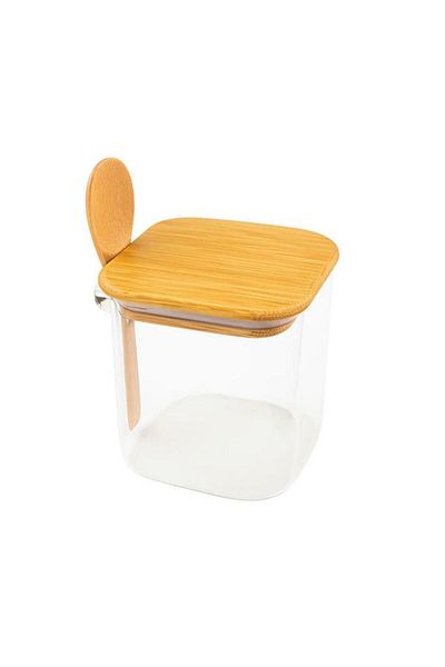 Bambum Spicy - Glass Storage Container with Spoon 9cm