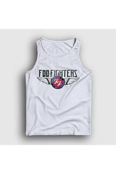 Presmono Унисекс Beyaz Винтидж Рок Foo Fighters Atlet 563517tt