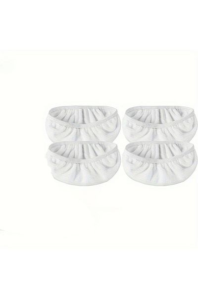 choice2 4pcs white 4pcs-Reusable mop replacement pad, flat floor mop cloth, washable and durable replacement