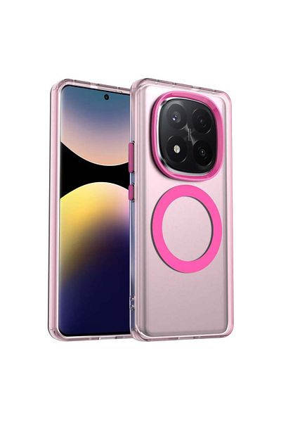 SKYDDAR INNOVATION Case for Xiaomi Redmi Note 14 Pro+ 5G, CandyCase, Magsafe, sticker set, Pink