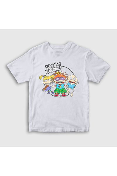 Presmono Unisex Kids White Angelica Chuckie Tommy Rugrats T-Shirt 557897Tt