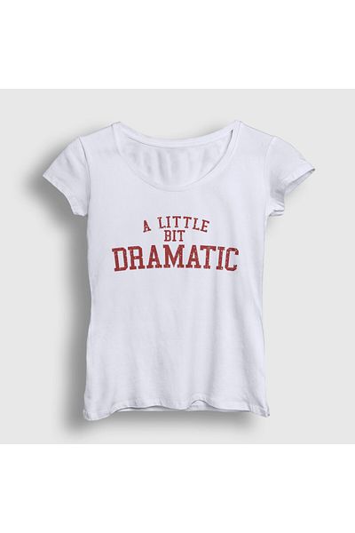 Presmono Women's White a Little Bit Dramatic Regina George Mean Girls T-Shirt 557662Tt