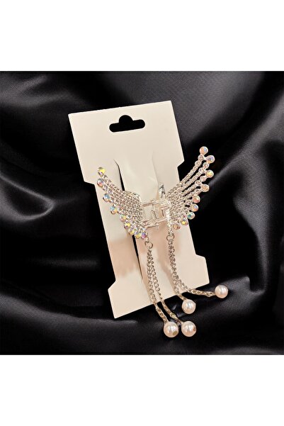 Store Pearl Dangle Butterfly Latch Clasp