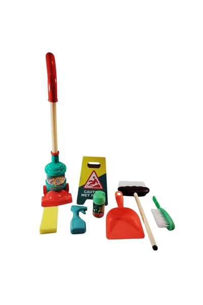 PROCART Комплект за почистване за деца, 8 части, прахосмукачка, четки, гумена...