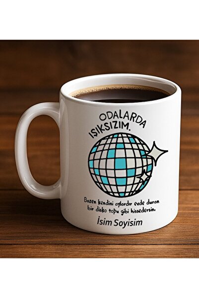 GİFTSTİME Funny - Humorous Mug Cup I'M Not Light in Rooms Designed Funny Mug Cup