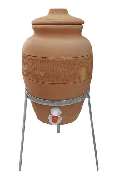 Unspecified موزع مياه من الطين الطبيعي مع صنبور