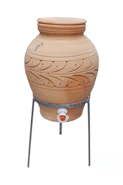 Generic جرة ماء من الطين الطبيعي مع حامل