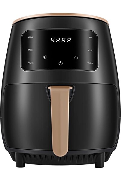 SHEWOW Digital Air Fryer, 6L Capacity, 8-in-1 Functions with Touch Display, Black and Gold