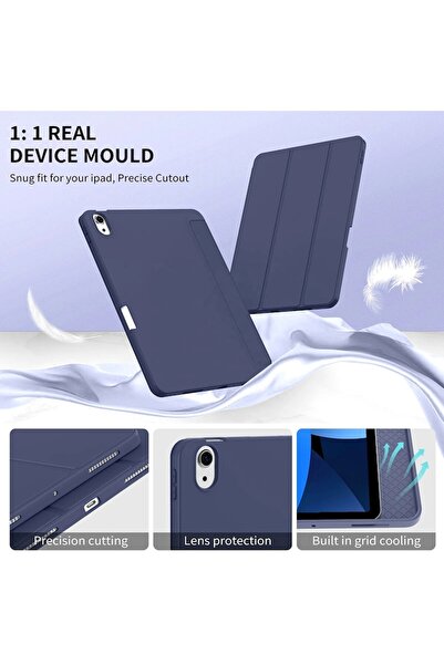 CLOUD Husa compatibila cu iPad Air 11 2024/Air 11 2025, Safe, S71, TPU, Dark Blue