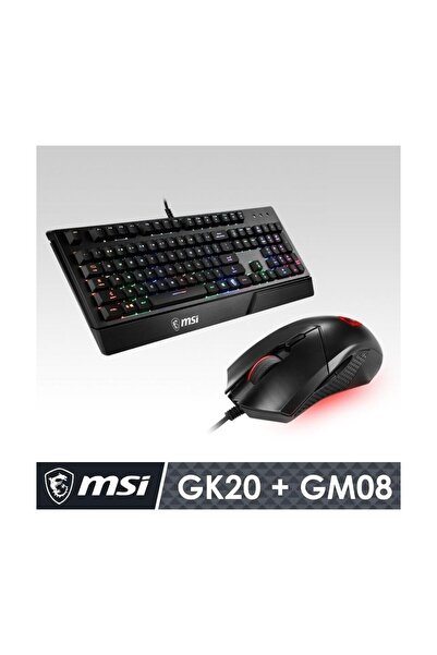 MSI Vigor GK20 Türkçe Rgb Klavye & Clutch GM08 Mouse Gaming Kablolu Set