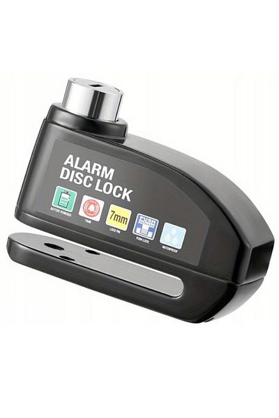 SERSIMO Antifurt cu alarma pentru disc frana bicicleta, impermeabil, sonor puternic 110 db