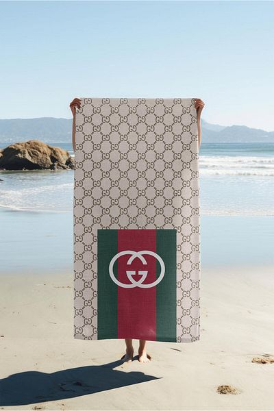 Doruklar Home Collection Modern Patterned Digital Printing Beach Sea Towel Peshtamal 80X160 cm Tkr006