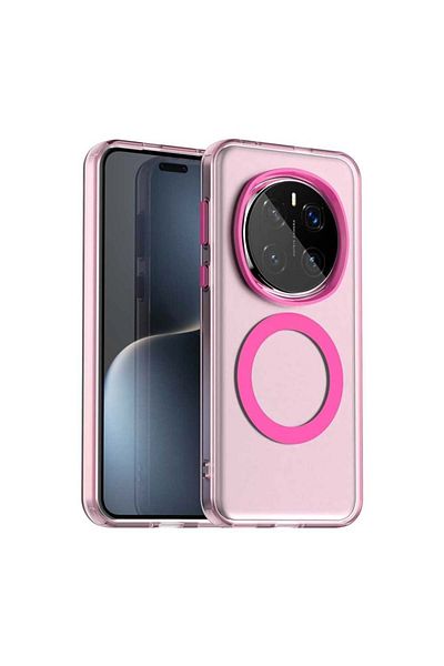 SKYDDAR INNOVATION Case for Honor Magic7 Pro, CandyCase, Magsafe, sticker set, Pink