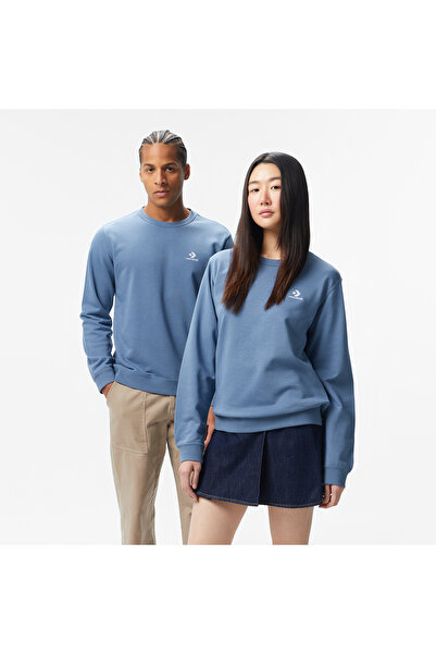 Converse Classic Unisex Mavi Sweatshirt