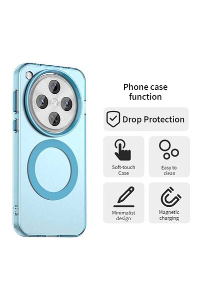 SKYDDAR INNOVATION Case for Oppo Find X8 Pro, CandyCase, Magsafe, sticker set, Blue