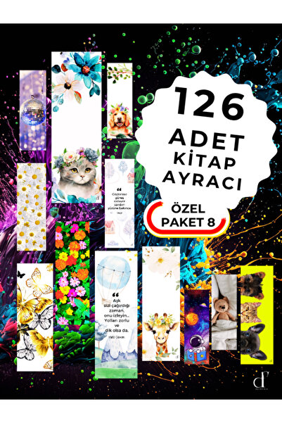 darkfikir 126'lı Kitap Ayracı Seti - Özel Paket8