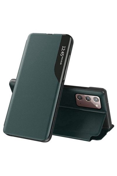 DONARIS Husa compatibila cu Samsung Galaxy Note 20/Note 20 5G, Grip Texture, T38, Piele ecologica, Green Tou